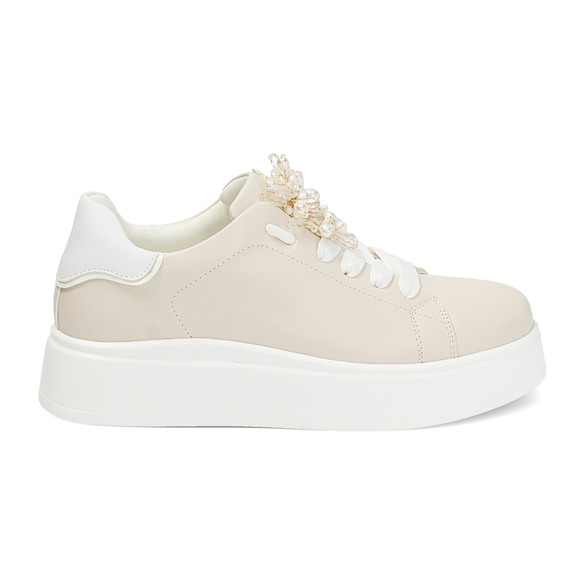 Sneakers donna beige