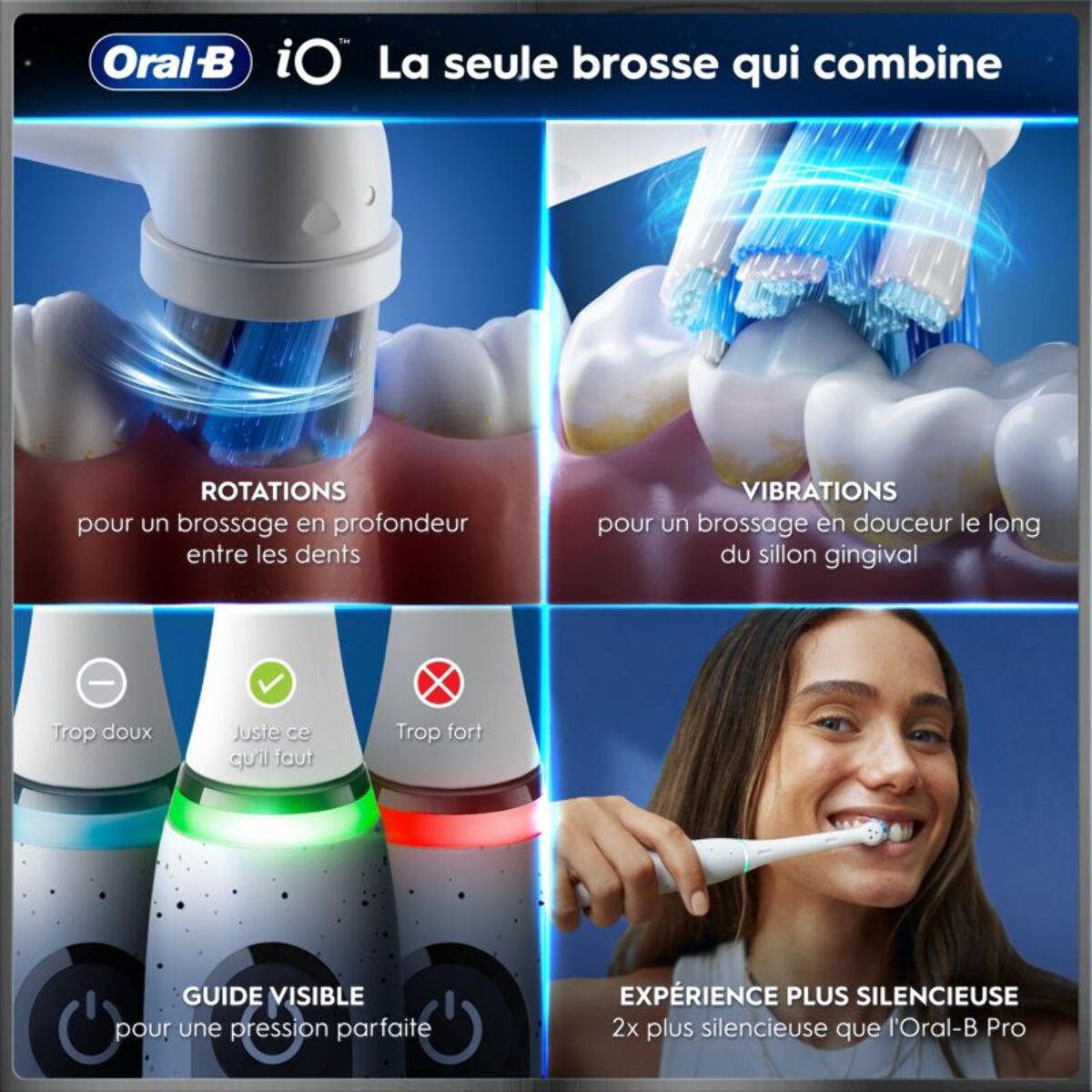 Brosse à dents électrique ORAL-B iO10 Series Stardust White