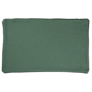 Housse de coussin en coton et chanvre - Vert