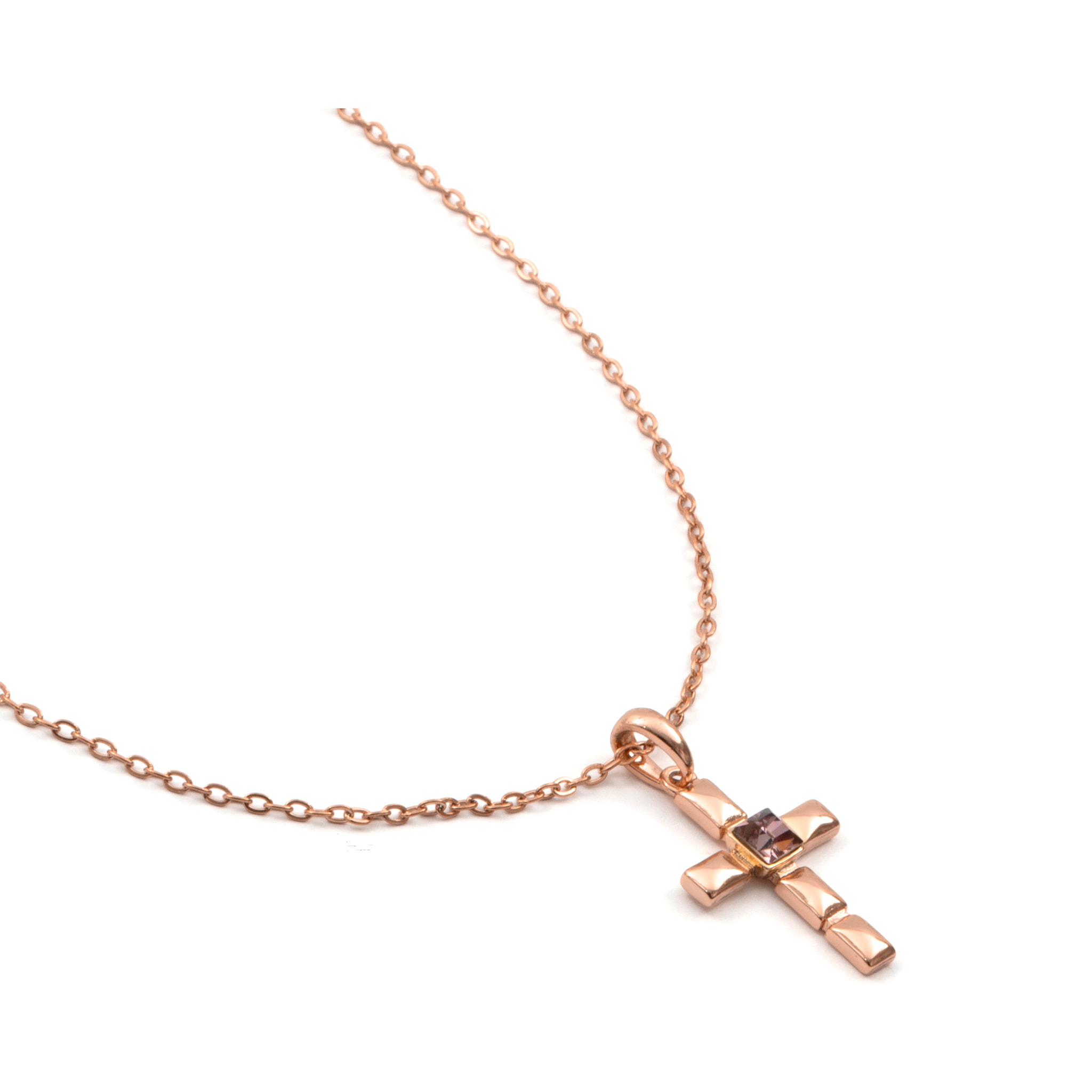 Collar Dawon acabado oro rosa 18k