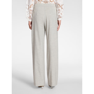 Elena Mirò - Pantalones chinos de mezcla de lino - Gris