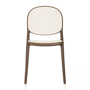 Pack 4 sillas de exterior Klux Taupé - rattan