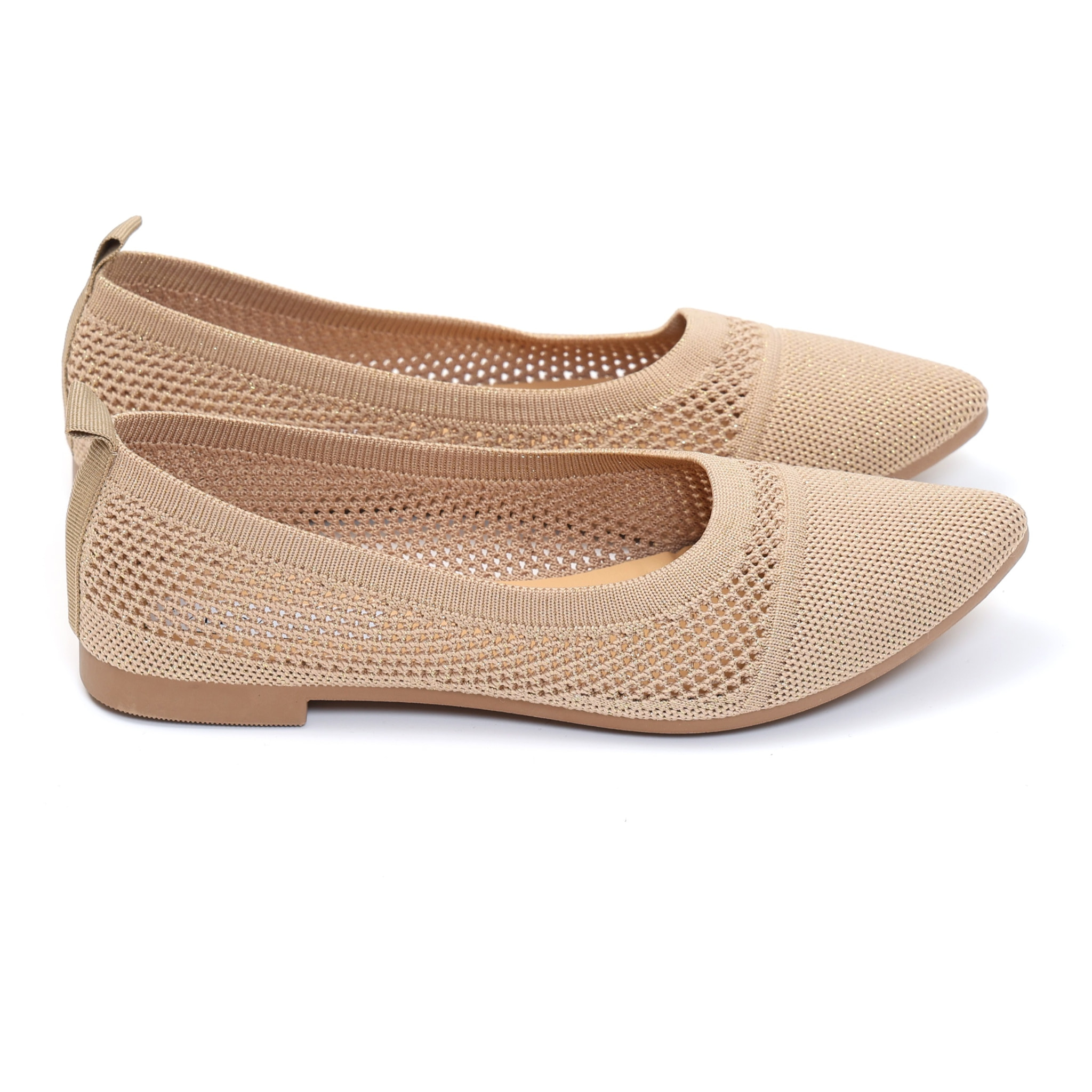 Ballerine in tessuto traforate