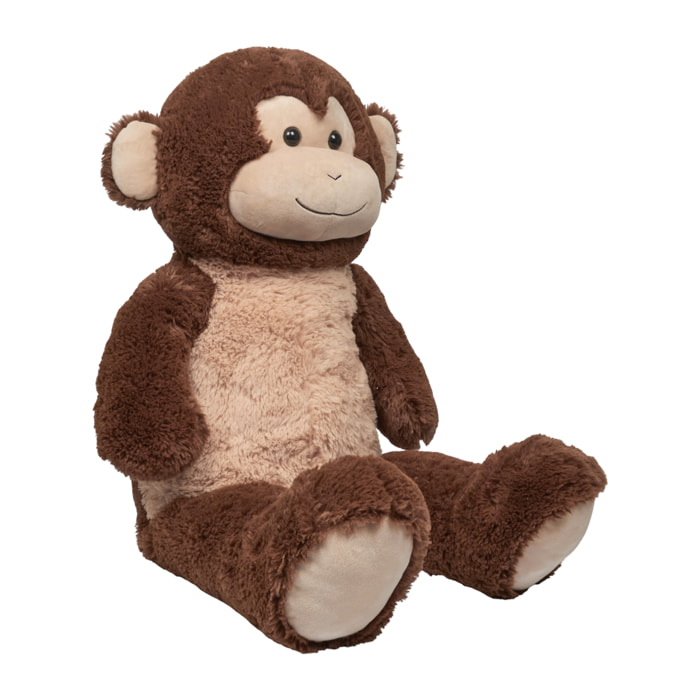 Peluche Singe - JEUX 2 MOMES - Doux - Imposant - Marron et Beige