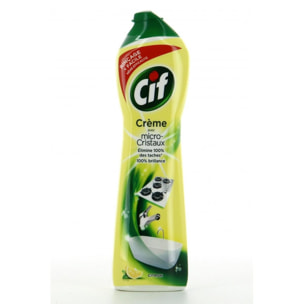 Pack de 3 - Cif Crème À Récurer Nettoyant Multi Surfaces Citron 500ml