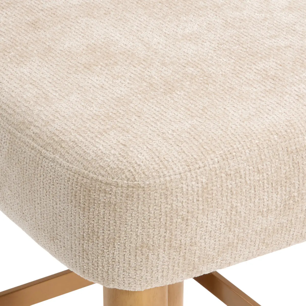Tabouret de bar Noali carré H.104,5cm beige