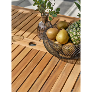 ORSINO - Ensemble repas de jardin 4 places - Acacia