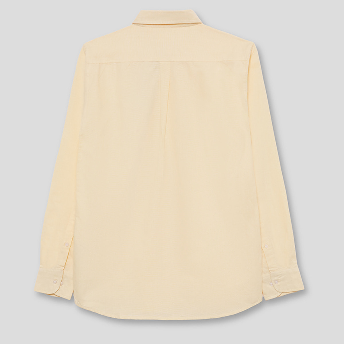 Polo Niño Manga Larga de Punto Camisa 100 % Algodón Color Blanco, Cuello Button-Down, Botones Frontales, Logo Bordado | Color: Amarillo claro | Street Monkey