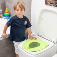 Riduttore di wc pieghevole per bambini foltry - verde - 29x6x34 cm