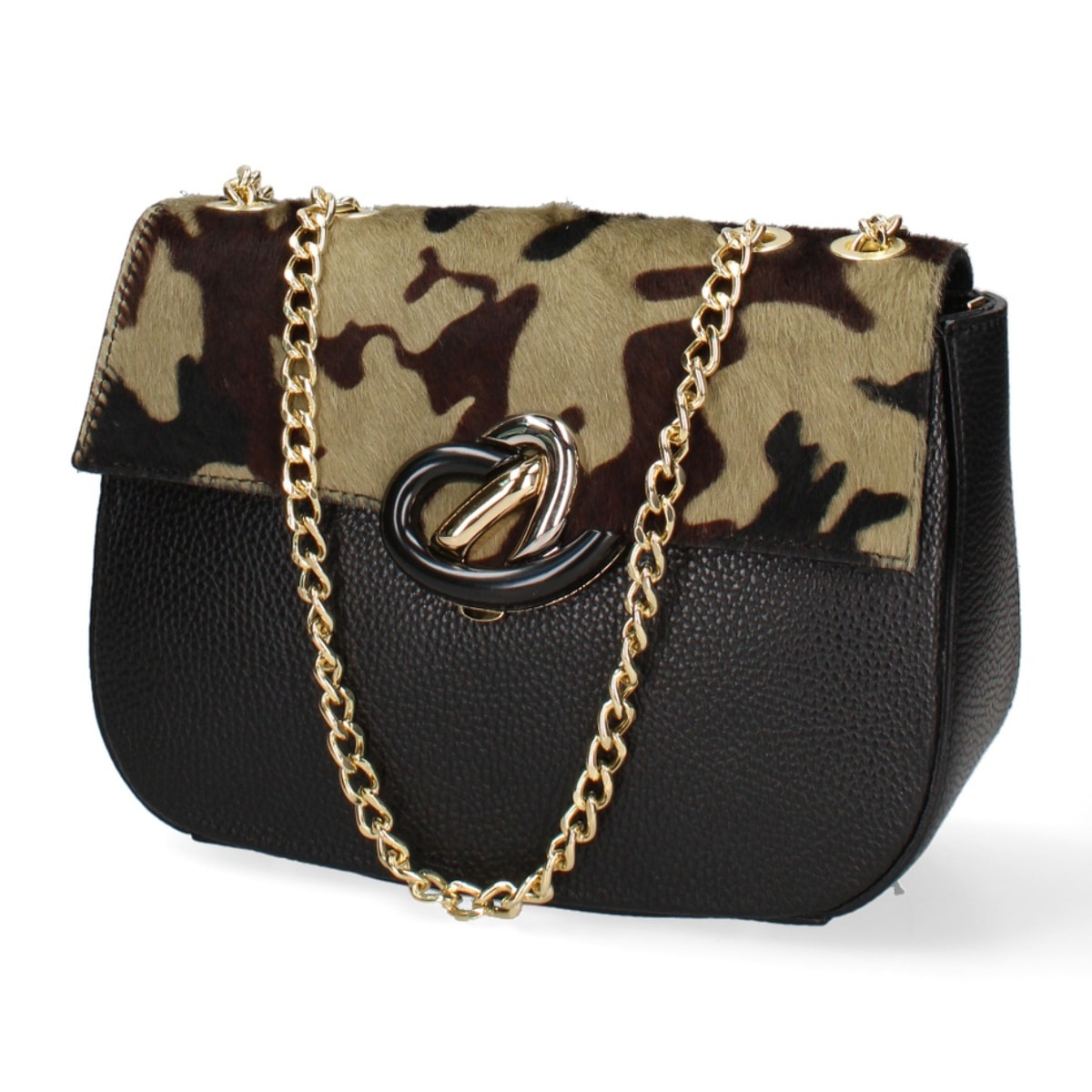 Borsa a spalla donna - Modello Cortona - Vera pelle - 27.0 x 19.0 x 10.0 cm