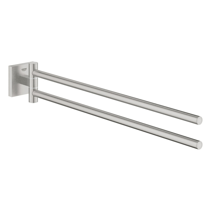 GROHE QuickFix - Start Cube - Barre porte-serviettes 438 mm - Finition Supersteel 40976DC0