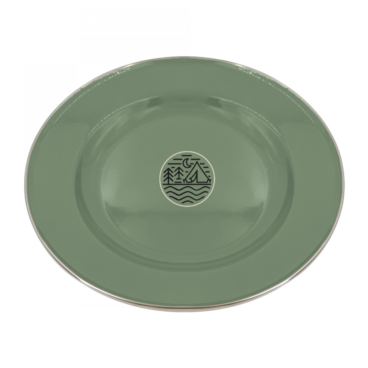 Lot de 2 assiettes en émail, GLAMPING