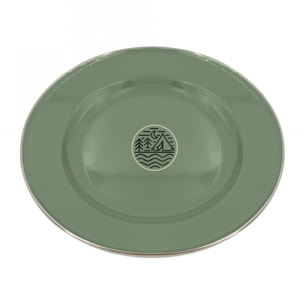 Lot de 2 assiettes en émail, GLAMPING