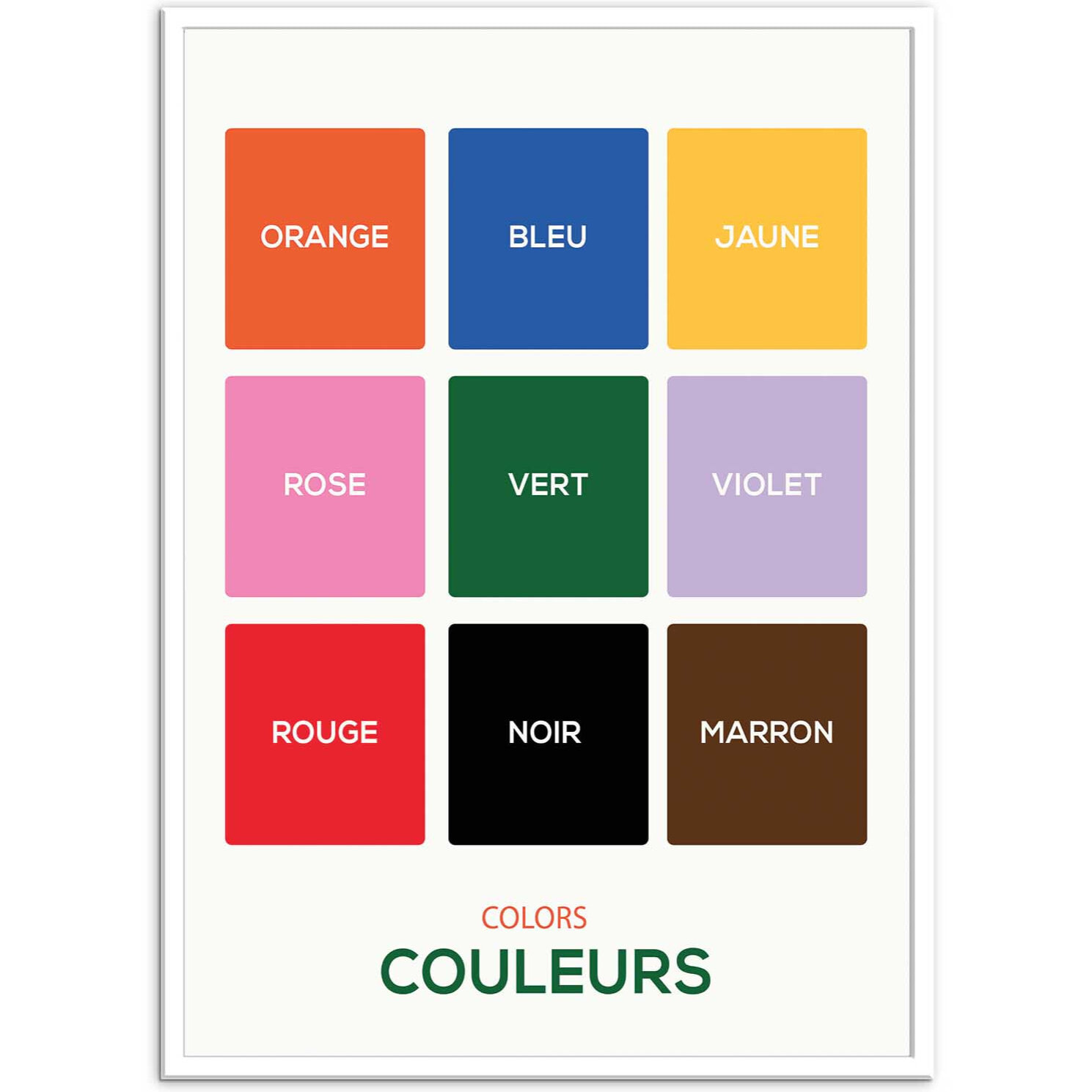 Affiche - Couleurs - Posuta