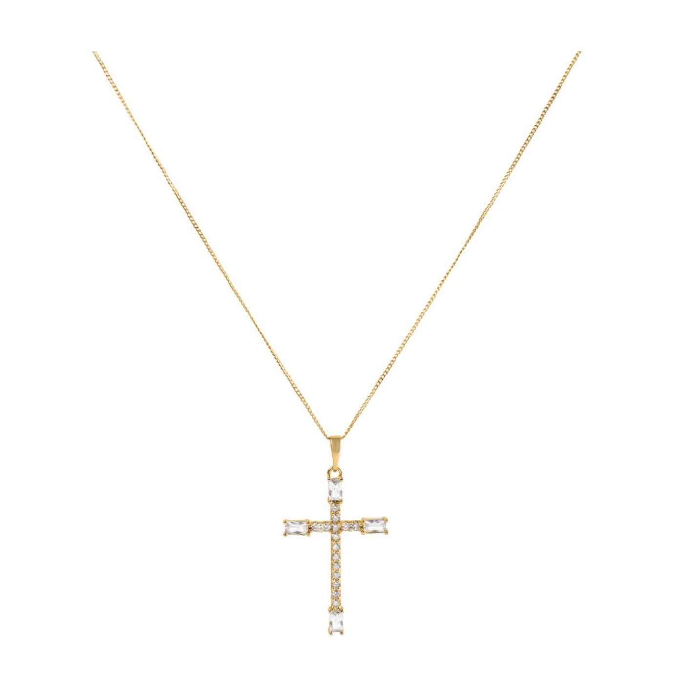 Collar con Circonita Brillante acabado oro 18k