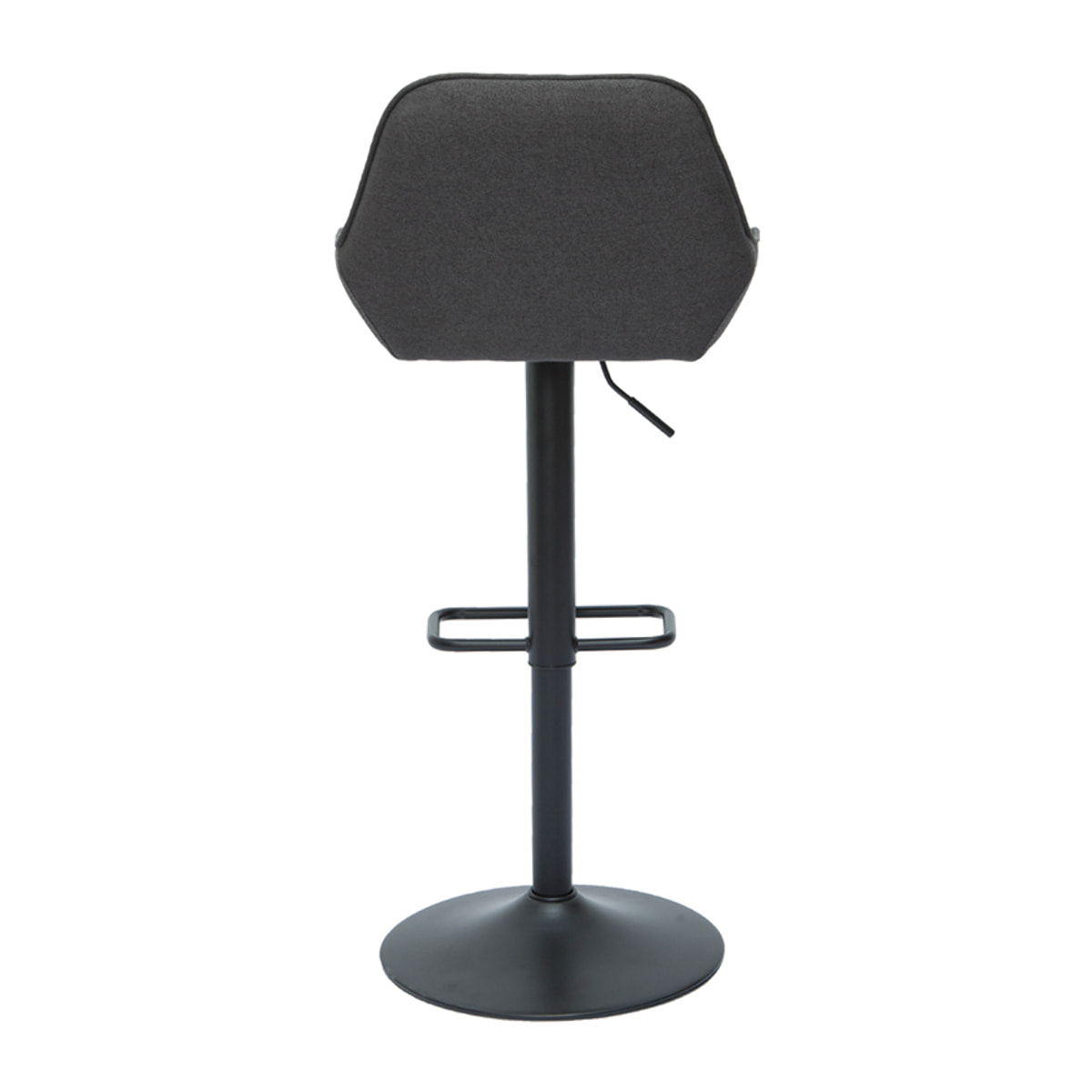 Tabourets de bar réglables design en tissu gris anthracite (lot de 2) RONNIE