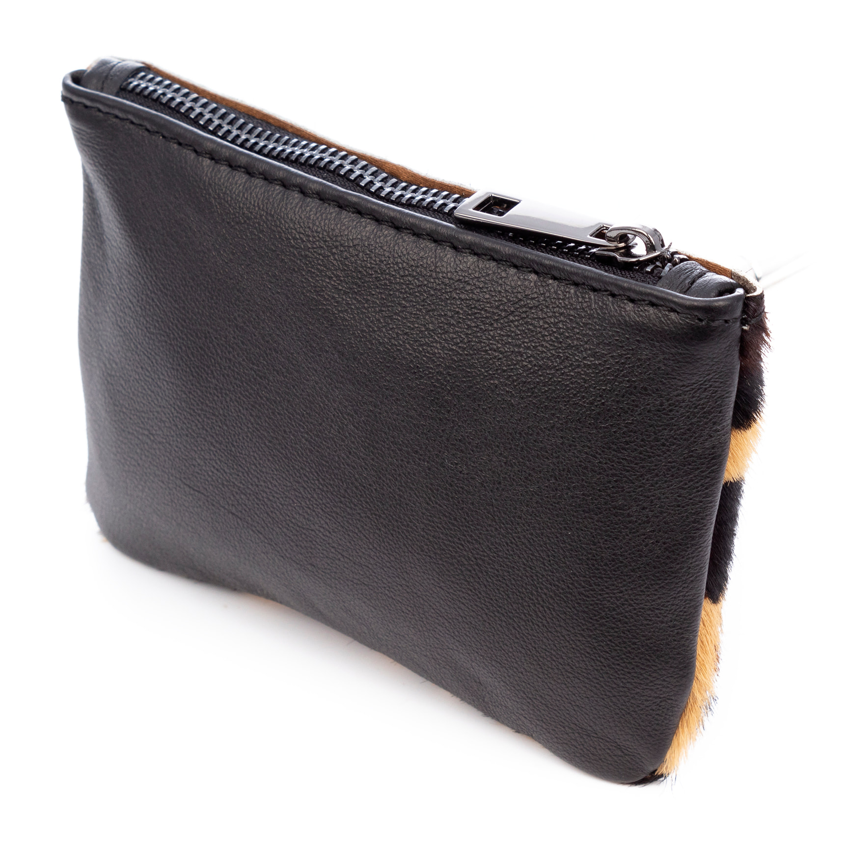 Augusta monedero de piel auténtica Cavallino estampado.