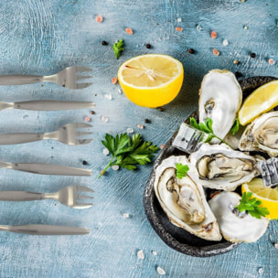 Lot de 12 fourchettes à huîtres Fackelmann Spécialités Culinaires