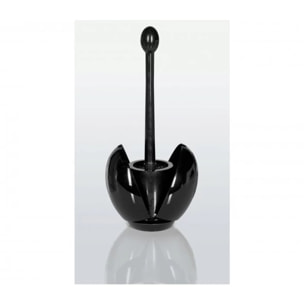 Brosse wc EGG Noir 11,5x40cm Spirella