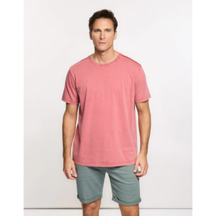 Camiseta Manga Corta Rosa - Nurea