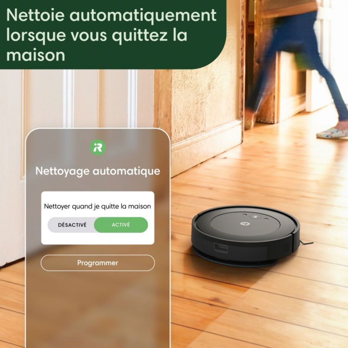 Robot Aspirateur Laveur IROBOT Roomba Combo Essential Y011040 noir