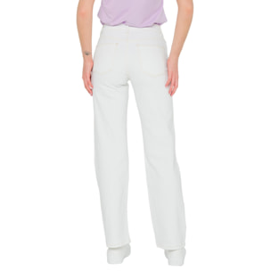 Pantalone denim Hot Buttered Margot bianco