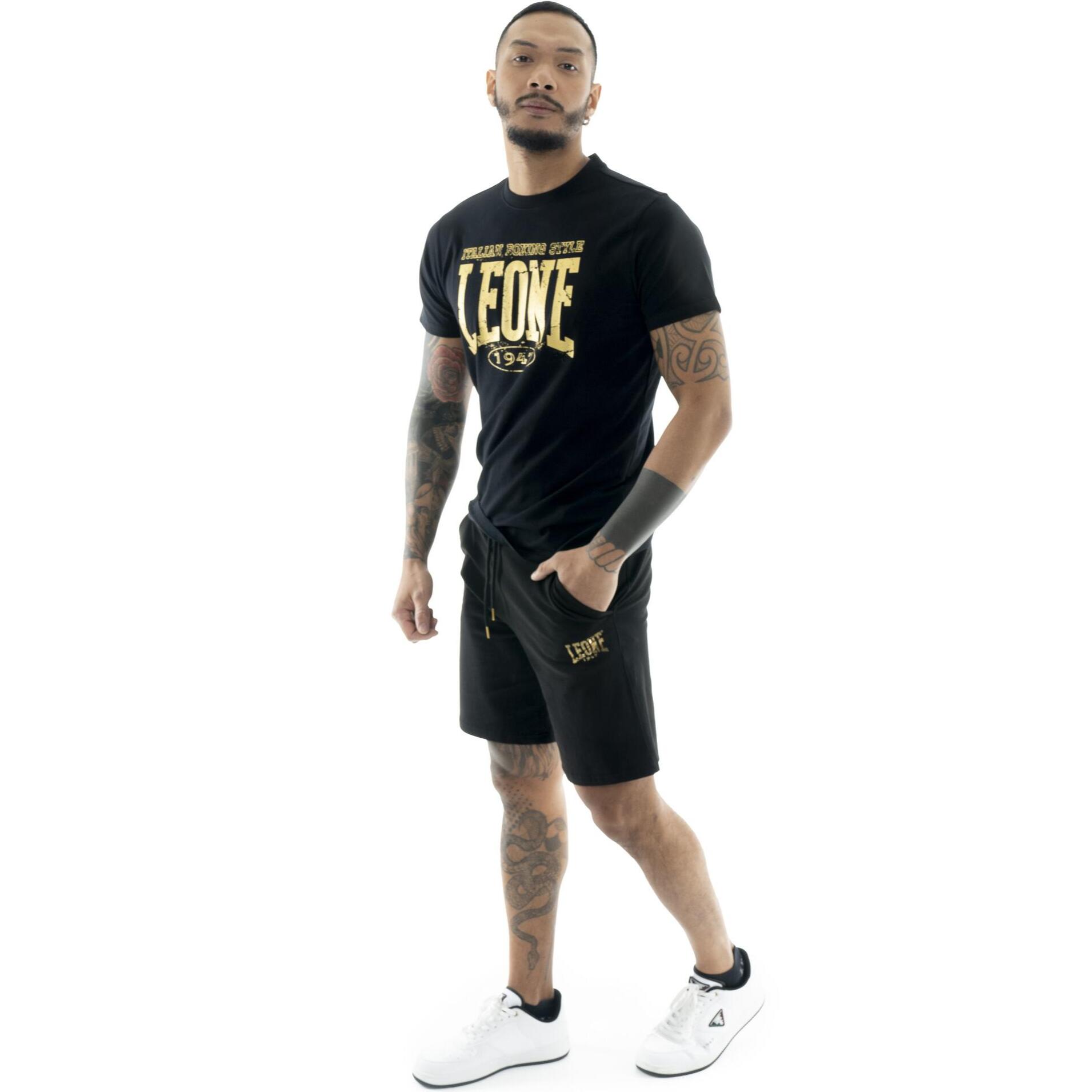 Pantalón de hombre Leone Stripe Gold de algodón sin perchar