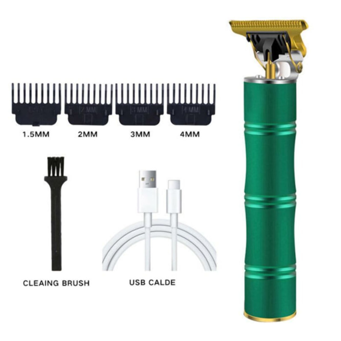Tondeuse électrique professionnelle rechargeable Vert Herzberg HG04104-GRE