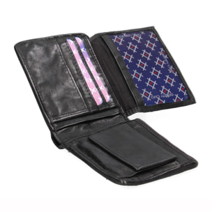 Portafoglio uomo in vera pelle - Modello False - Casual - 12.0 x 9.0 x 2.0 cm