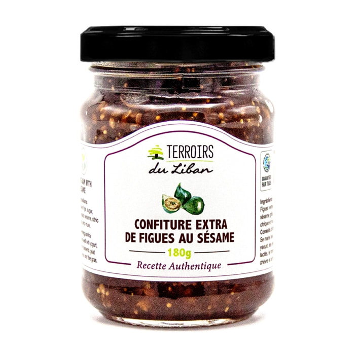 Confiture Extra de Figues au Sésame - 180g - Terroirs du Liban