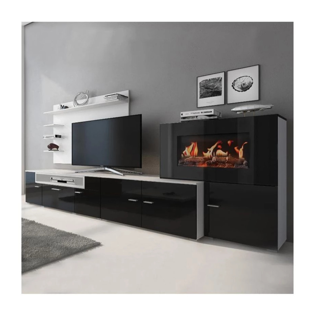 Salón Olympo Blanco - Negro