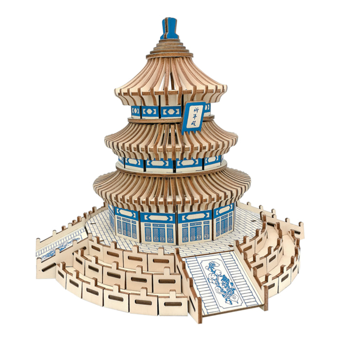 Maqueta 3D de madera. Templo del Cielo. 268 piezas.