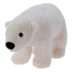 Well home - adorable peluche diseño oso polar de 30cm color blanco.