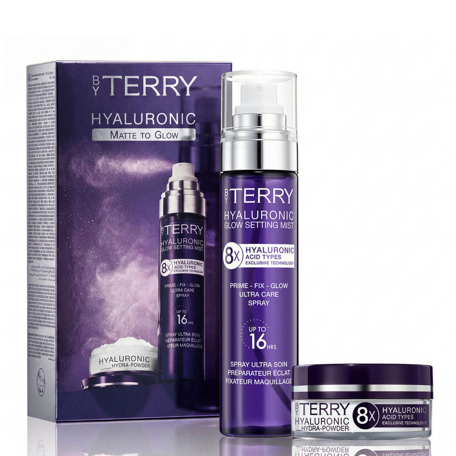 Hyaluronic Matte To Glow Set - Coffret Hyaluronic Glow Setting Mist 100ml + Hyaluronic Hydra-Powder 4g