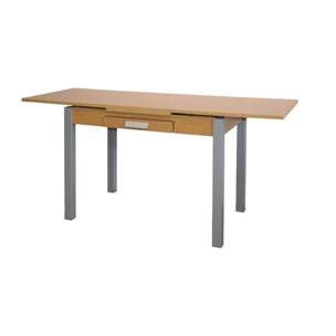 Mesa extensible con cajón