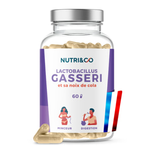 Nutri&Co Lactobacillus Gasseri Probiotique Minceur Ventre Plat - 60 gélules