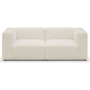 Canapé modulable 3 places en tissu bouclette - MODULO