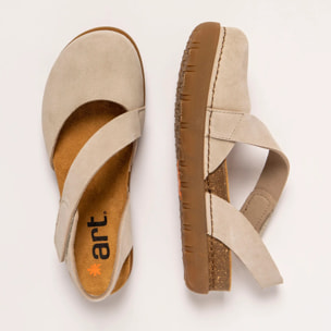 Sandalias 1712S SILK SUEDE CREAM/ RHODES color Cream