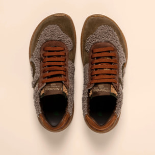 Zapatos N5435B MULTI MATERIAL LAND/ OROEL color Land