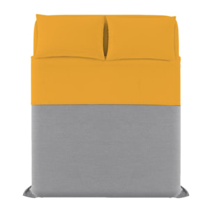 COMPLETO LETTO ELEGANT MADE IN ITALY MICROFIBRA - GIALLO MATRIMONIALE