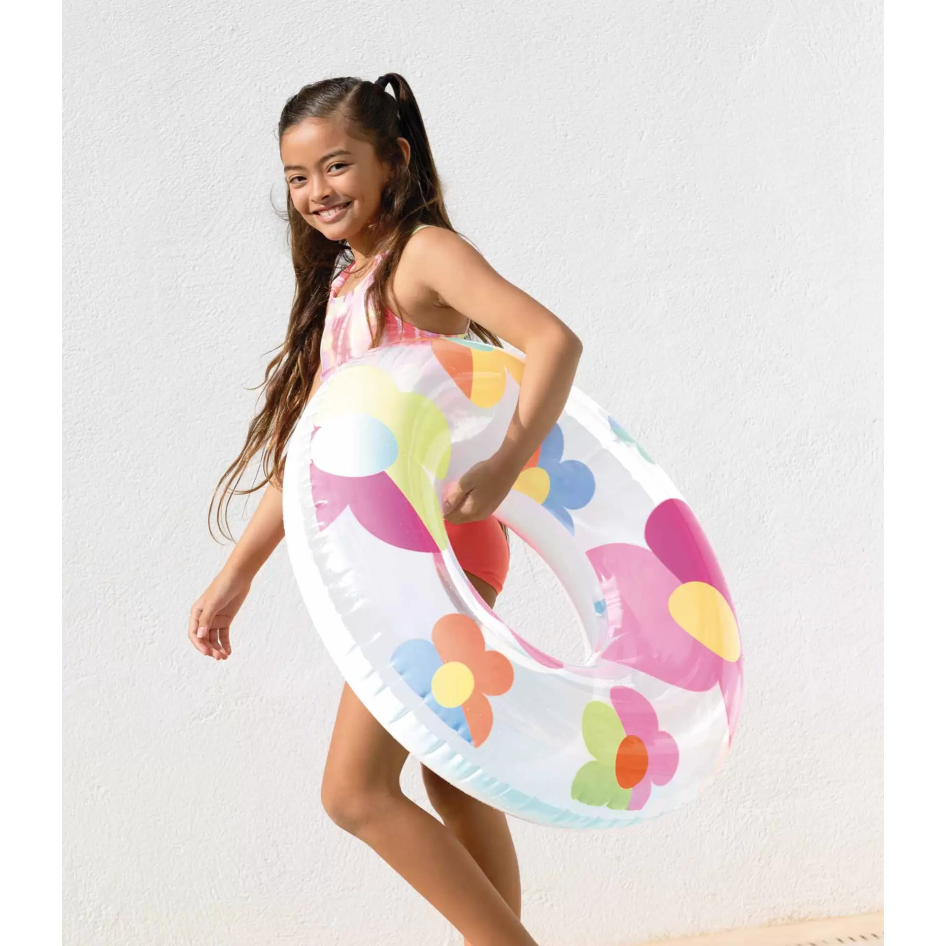 Intex 59259NP - Ciambelle Salvagenti Gonfiabili Assortiti, Cuori Fiori o Arcobaleno, 81 cm, 1 Pezzo