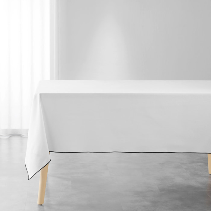 Nappe bourdonnée en coton recyclé - Blanc