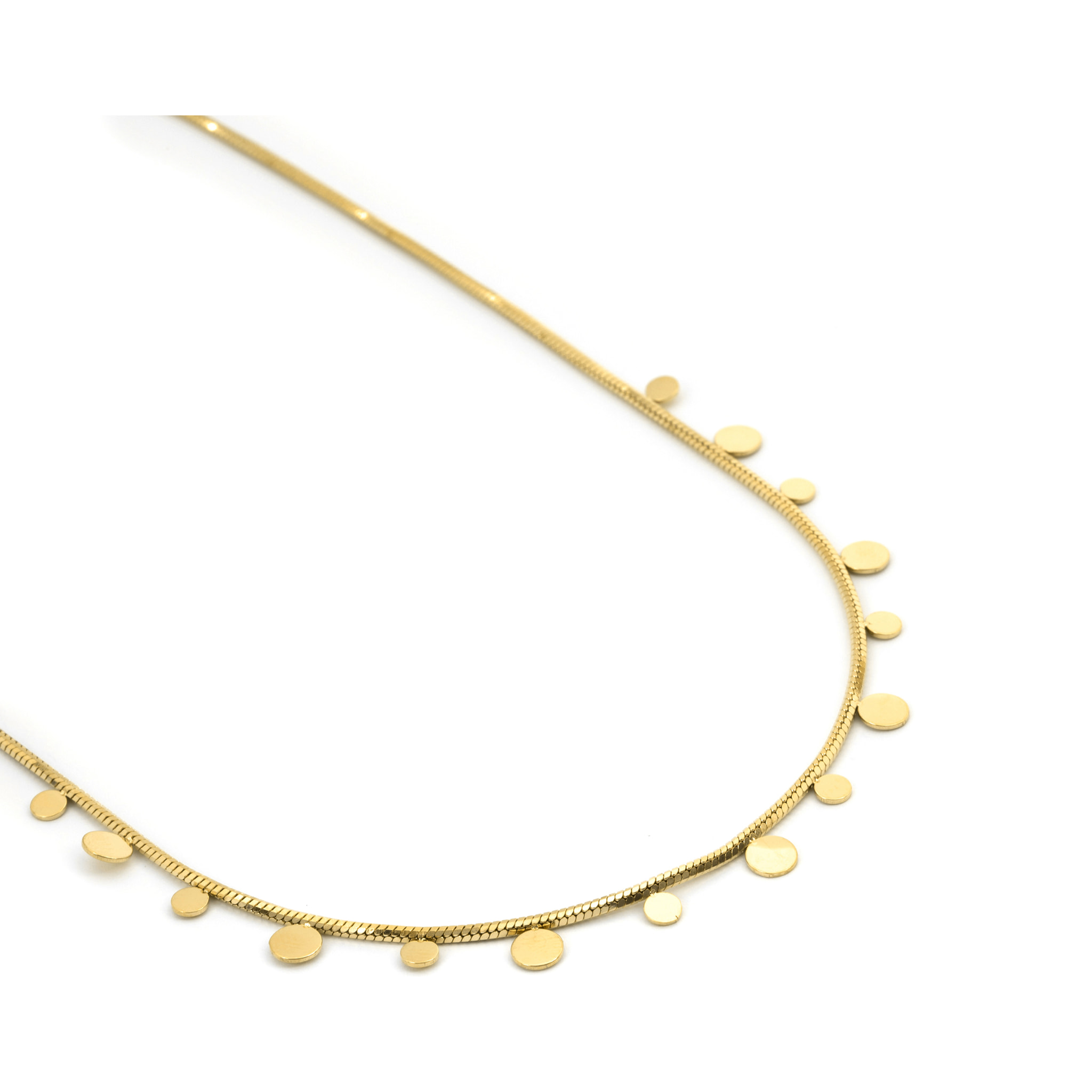 Collar Bahid acabado oro amarillo 18k