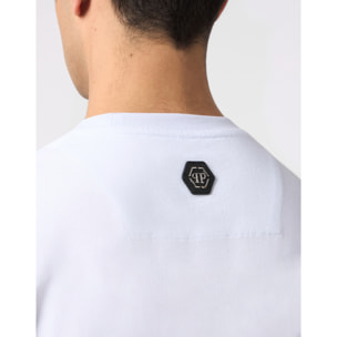 PHILIPP PLEIN Camiseta de cuello redondo y manga corta HEXAGON
