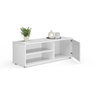 Mobile TV VIVA 110 cm bianco con gambe in plastica