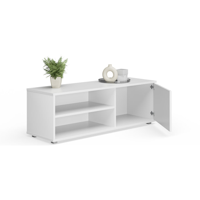 Mobile TV VIVA 110 cm bianco con gambe in plastica