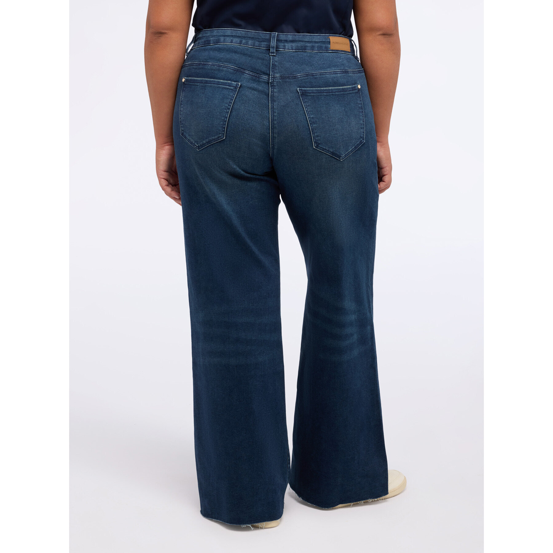 Fiorella Rubino - Jeans wide leg lavaggio blu - Blu