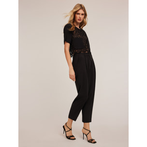 Motivi - Pantaloni con pieghe - Nero