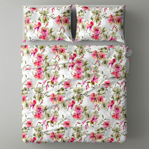 UNO CASA DESIGN Completo Letto Dec.Monaci_Matrimoniale_Fuxia