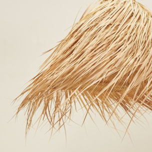 Abat-jour cône à franges - Naturel